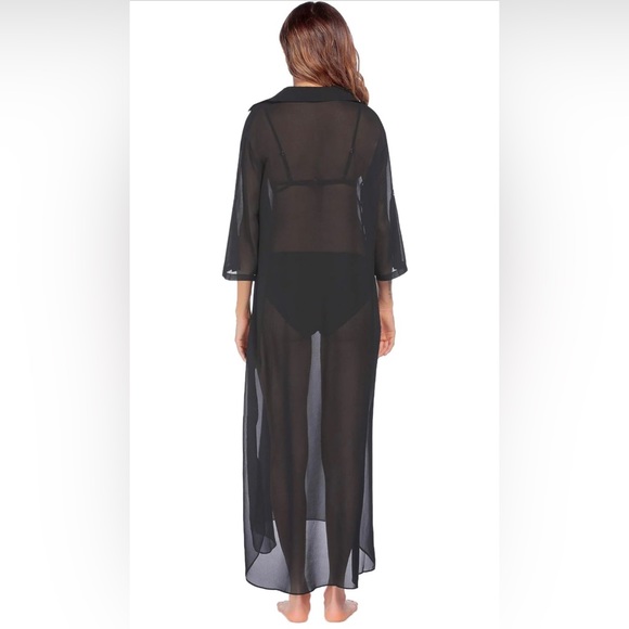 Ekouaer Oversize Swimsuit Cover Ups Women's Bathing Suit Size small - Picture 3 of 4